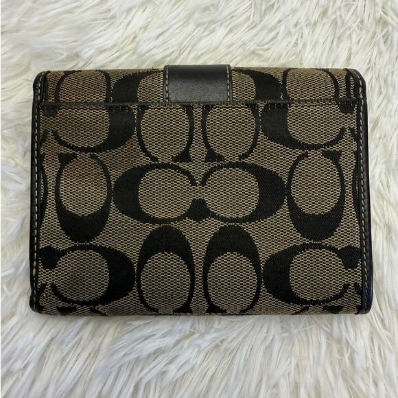 Coach Black Canvas Wallet - Picture 2 of 11